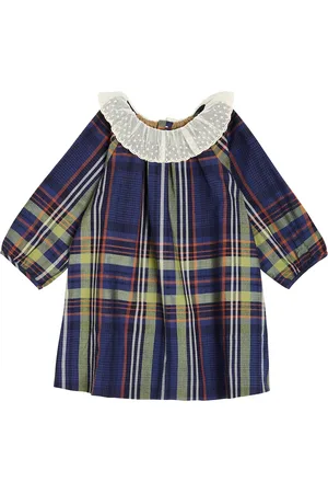 BONPOINT Baby Flavili tartan cotton dress