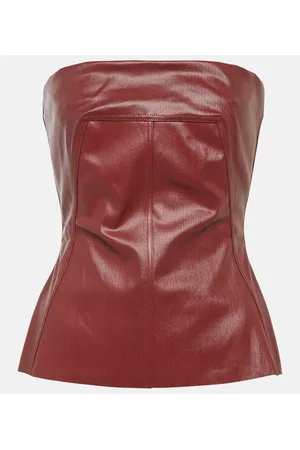 Rick Owens Coated denim corset top