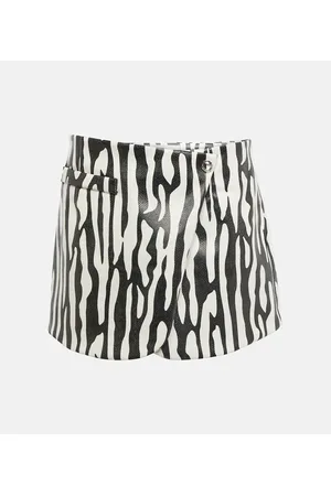 COPERNI Zebra-print warp miniskirt
