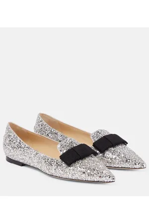 Jimmy Choo Gala glitter ballet flats