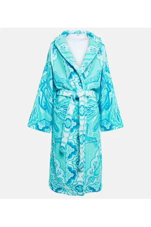 Etro Paisley printed cotton bathrobe