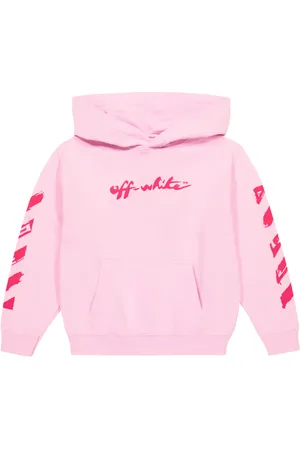 OFF-WHITE Printed logo cotton hoodie