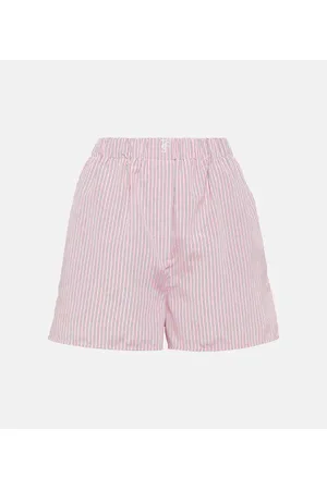 The Frankie Shop Lui striped crÃªpe shorts
