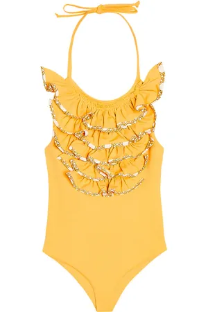 Marysia Aman ruffle-trimmed swimsuit
