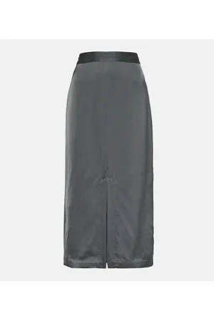 Totême Satin midi skirt