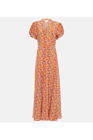 Caroline Constas Bel floral silk crÃªpe maxi dress