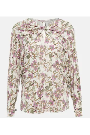 Isabel Marant Jociae printed jersey top