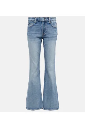Ganni Mid-rise flared jeans