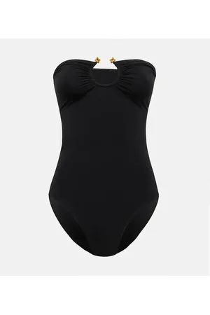 Bottega Veneta Knot bandeau swimsuit