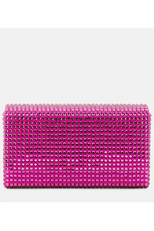 Amina Muaddi Superamini Paloma embellished clutch