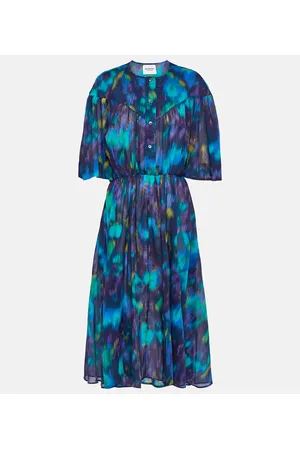 Marant Etoile Maggy printed cotton midi dress