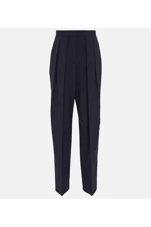 Stella McCartney Pleated high-rise tapered pants