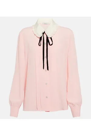 Alessandra Rich Silk-blend blouse