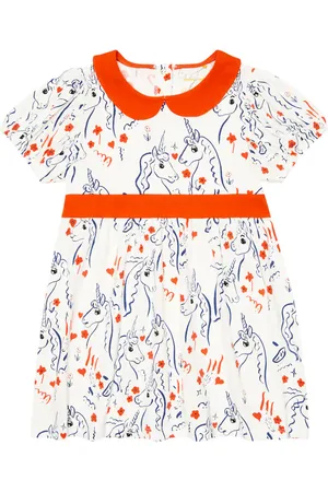 Mini Rodini Unicorn printed cotton dress