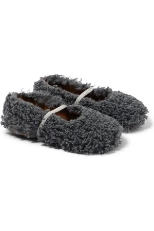 PèPè PÃ¨PÃ¨ Faux shearling ballet flats