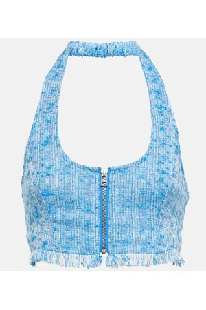 Staud Becca tweed crop top