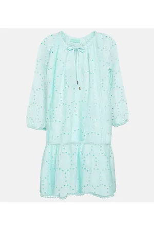 Melissa Odabash Ashley embroidered cotton minidress