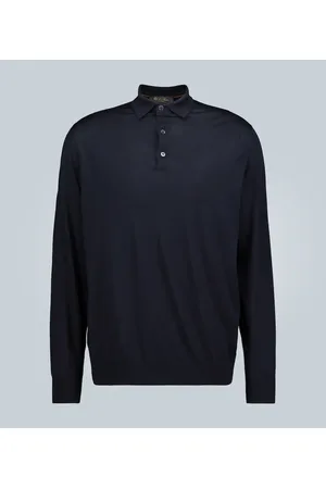 Loro Piana Ml long-sleeved wool polo shirt