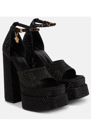 VERSACE Medusa Aevitas embellished platform sandals
