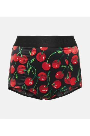 Dolce & Gabbana Cherry silk-blend briefs