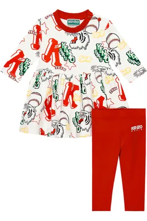 Kenzo Baby cotton dress and leggings set