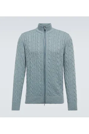 Loro Piana Cable-knit cashmere cardigan