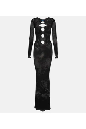 OFF-WHITE Cutout knit gown