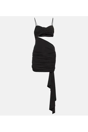 OFF-WHITE Cutout crÃªpe minidress