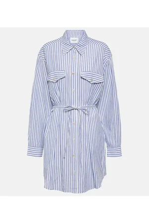 Marant Etoile Liliane striped poplin shirt dress