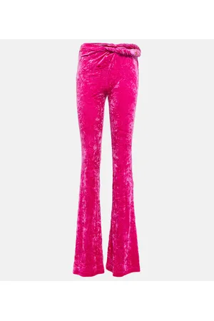 VERSACE Flared velvet pants