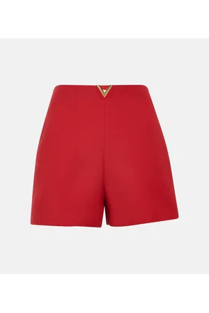 VALENTINO CrÃªpe Couture high-rise shorts