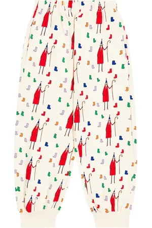 Jelly Mallow Printed cotton jersey sweatpants