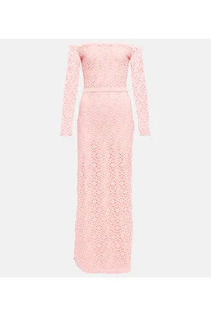 Giambattista Valli Off-shoulder lace midi dress