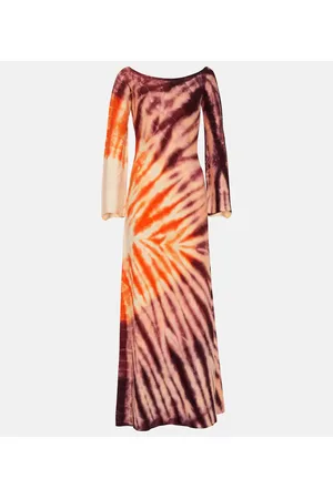 GABRIELA HEARST Kells tie-dye off-shoulder maxi dress