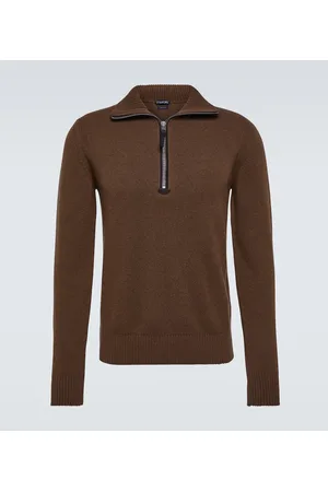 Tom Ford Wool-blend half-zip sweater