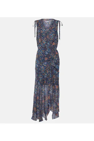 VERONICA BEARD Dovima floral silk midi dress