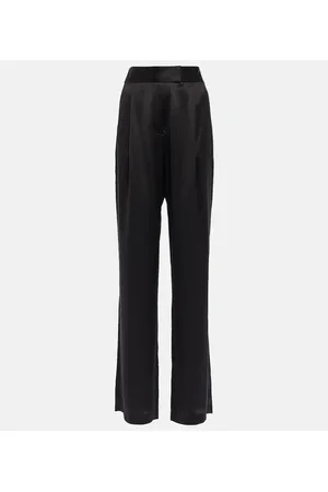 The Sei High-rise wide-leg silk satin pants