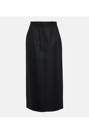 CO Pinstripe wool pencil skirt