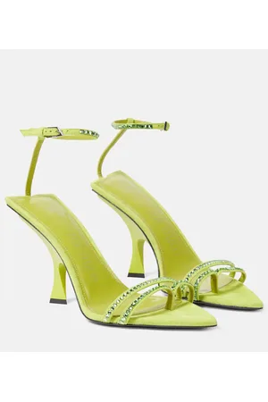 The Attico Ester embellished suede sandals