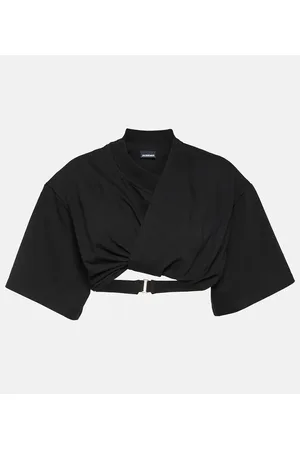 Jacquemus Le T-Shirt Bahia Court cotton crop top