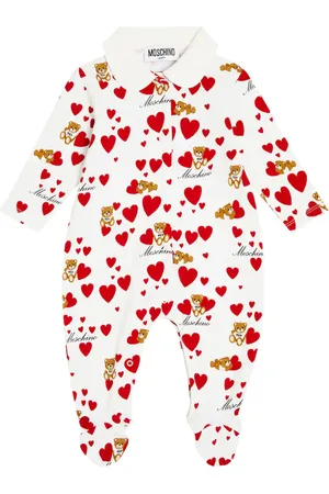 Moschino Baby printed cotton-blend onesie