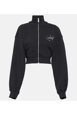 OFF-WHITE Bling Star cropped sweatshirt
