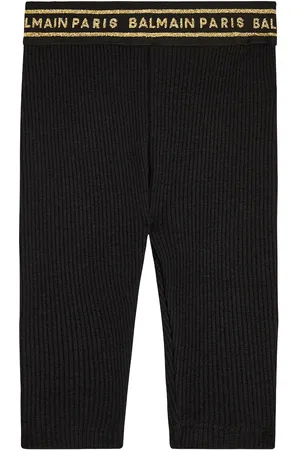 Balmain Baby logo wool-blend leggings