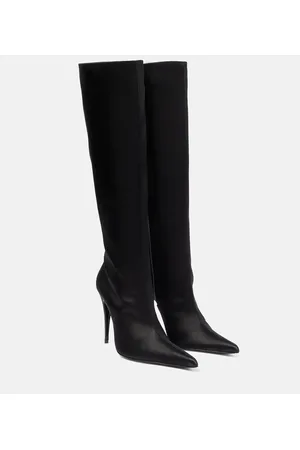MAGDA BUTRYM Satin knee-high boots