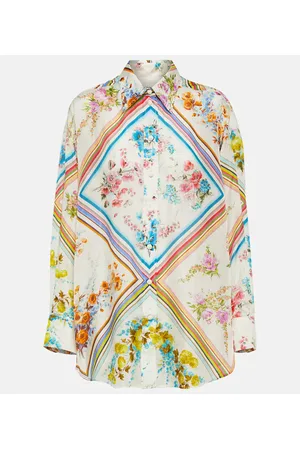 ZIMMERMANN Halcyon floral silk blouse