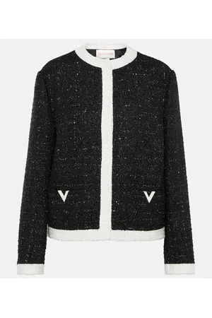 VALENTINO Tweed lamÃ© jacket