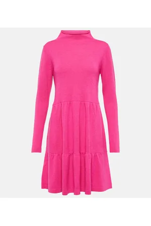 Jardin des Orangers Mockneck wool and cashmere minidress