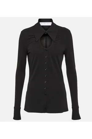 Proenza Schouler White Label cutout jersey top