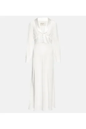 RIXO London Bridal Jodie silk midi dress