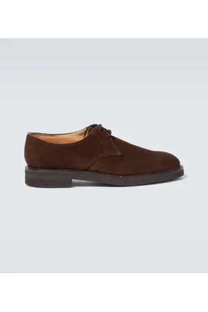 JOHN LOBB Haldon Derby suede shoes